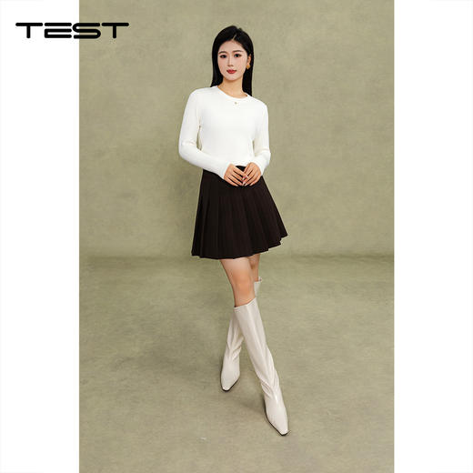 冬上新百搭圆领修身显瘦针织打底衫1254129 商品图1