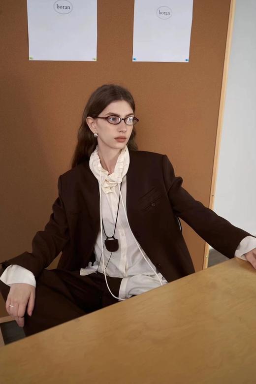 LNNNS 极简设计感咖色西装外套 20763 商品图1