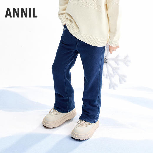 【实体店同款】女童全腰长裤冬季新款安奈儿童装AG546066 商品图0