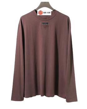 男款三角标水洗长袖T恤zo020