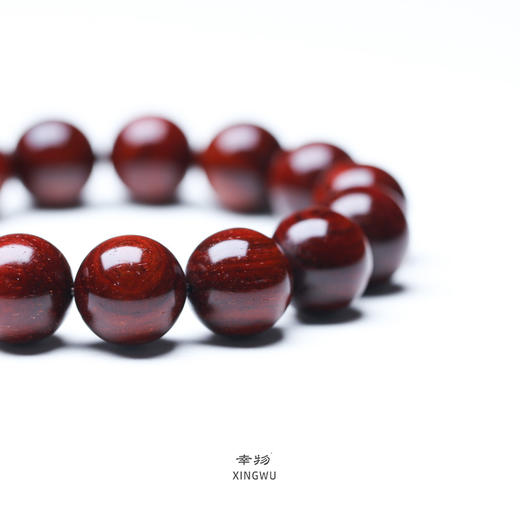 【青山特惠】1.5*15颗4星略带金星小叶紫檀手串 t20 商品图2