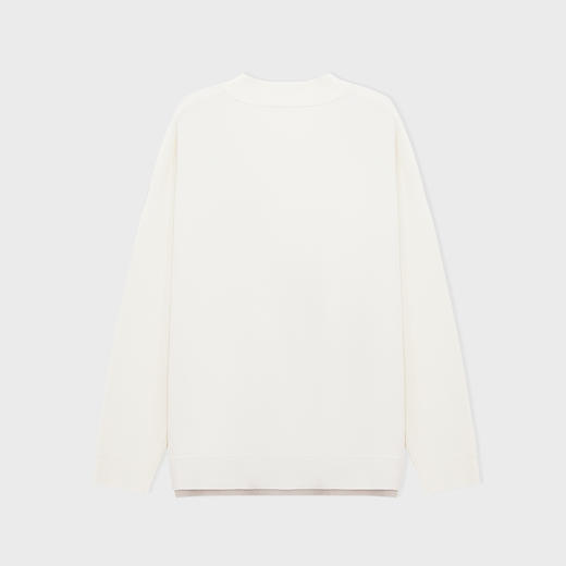 【新品上新】HX 冬季假两件中领毛衫Z107540008101/02 商品图3