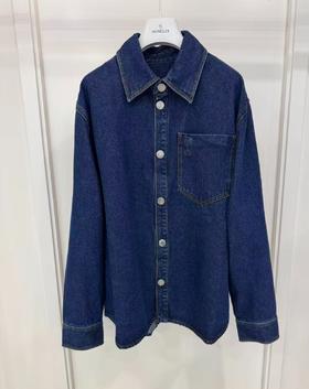 中性款牛仔衬衫外套la