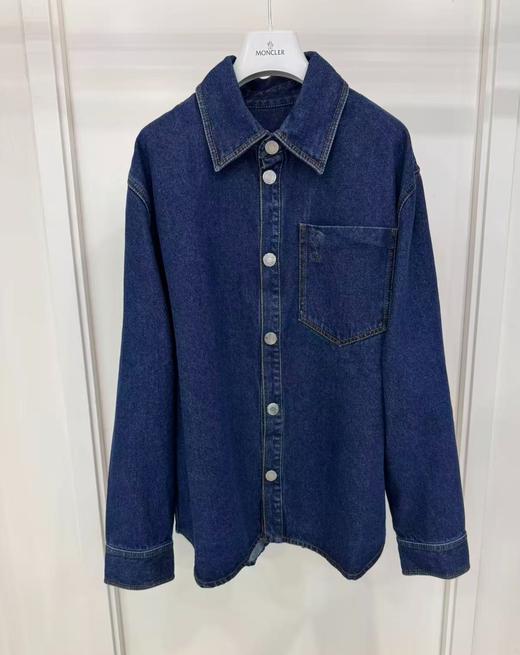 中性款牛仔衬衫外套la 商品图0