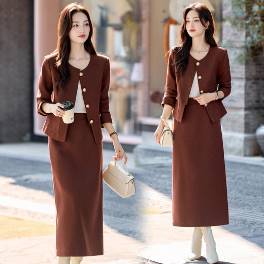 时尚套装裙2025秋季新款韩系独特超好看高级感职业气质一整套穿搭XBY8938 商品图2