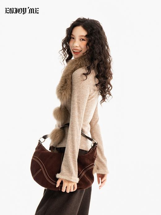 【门店同款】ENJOY冬季“游牧漫寻”半调奶咖抽绳上衣 167443073 商品图3