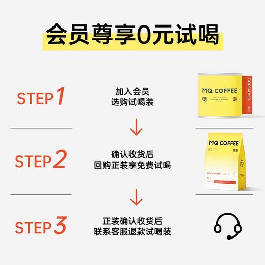 【会员购】0元尝鲜价明谦教父金标红标50g意式咖啡豆精品奶咖限购1件 商品图1