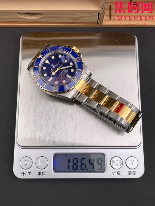 劳力士潜航者系列 VS间金蓝水鬼41mm 三代水鬼 VS新款41水鬼 间金蓝鬼V2版 配重版 重量180克+ 男士腕表 丹东3235机 商品图10