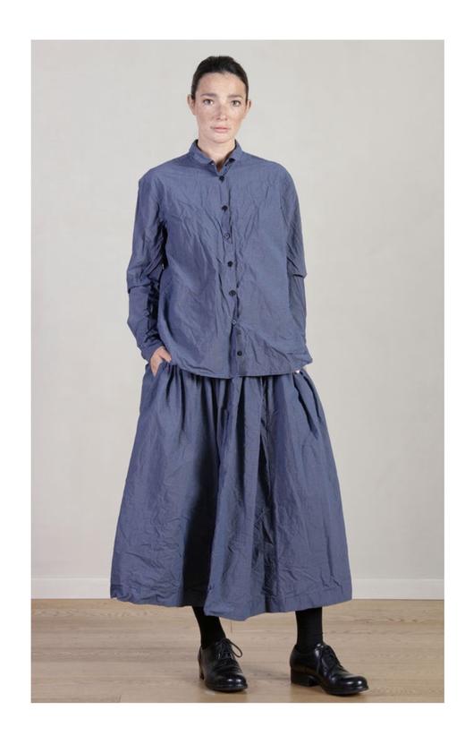 Bergfabel蓝格纹半裙 商品图1