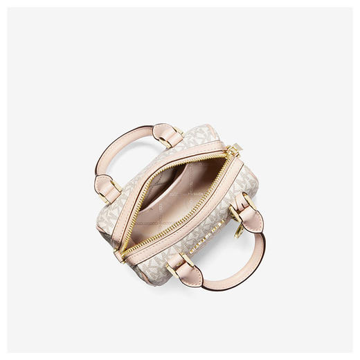 193599042435 迈克高仕MICHAEL KORS 【品牌官方质保】MK Bedford 超小号老花拼色斜挎单肩波士顿包 商品图3