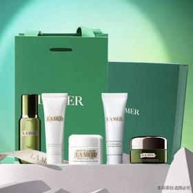 春季焕新【全球购】LA MER/海蓝之谜愈龄奢宠5重礼套盒{礼盒+礼袋} 「眼霜5ml+经典面霜7ml+精粹水30ml+护手霜30ml+洁面乳30ml+礼盒+礼袋」现货开抢