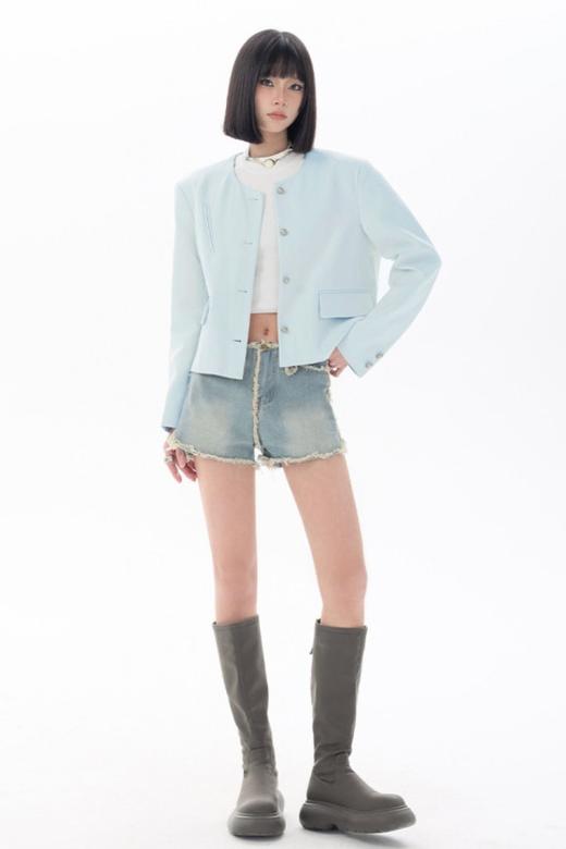 NOW 法式高级感通勤短款西装外套 21159 商品图2