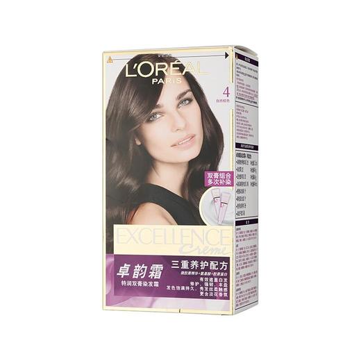 欧莱雅卓韵霜特润双膏染发霜4#自然棕色 商品图2