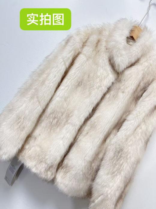 【环保皮草】P10立领染尖皮毛一体秋冬大衣外套-喜出 商品图3