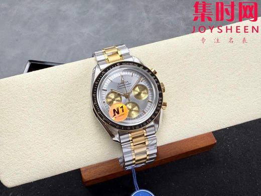 N1欧米茄超霸计时系列 超霸月球表 第四代超霸 间金超霸 定制透底Cal.3861手动上链机械机芯 男士腕表 表径42mm 商品图3