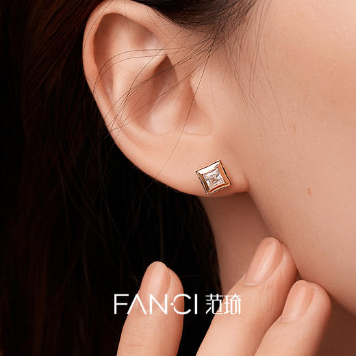 Fanci范琦【甜心巧克力系列】小甜巧耳钉925银经典简约耳饰 送女友生日礼物 商品图4