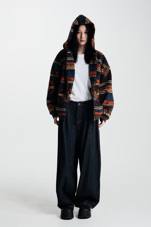 SIA SAYLOR 复古神秘图腾高级感厚实外套 21128 商品图1