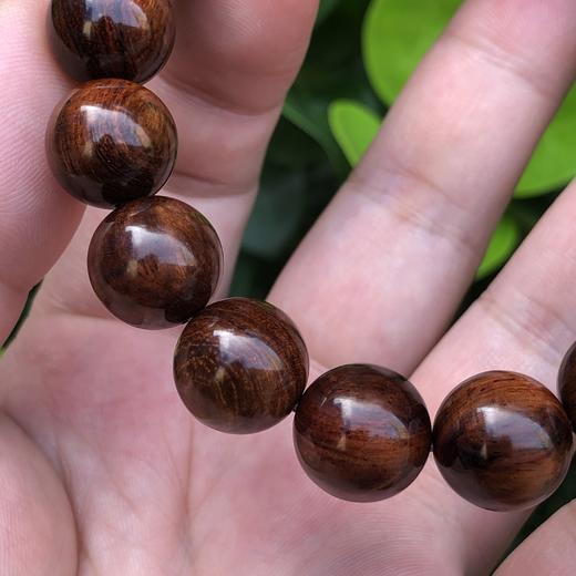 【青山特惠】特价1.2*17颗海南黄花梨紫油梨老料手串h102 商品图4