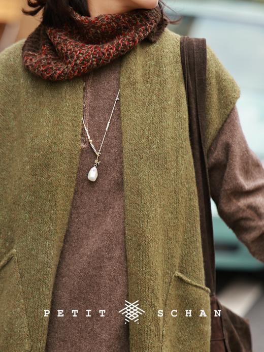 【单笔实付满6888赠，和田玉系列除外，无需加购和拍下】PETIT SCHAN小闪 流动的月光 925银巴洛克珍珠项链毛衣链 商品图2