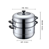 苏泊尔28cm易存储双层复底蒸锅/SZ28C1 商品缩略图0