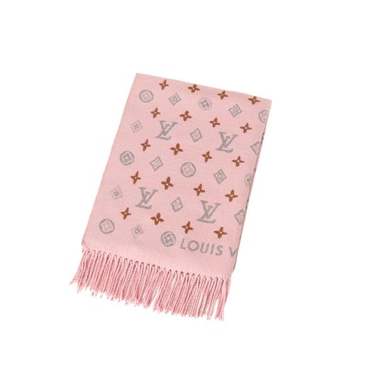 LV 粉橘 logo 字母围巾 商品图4