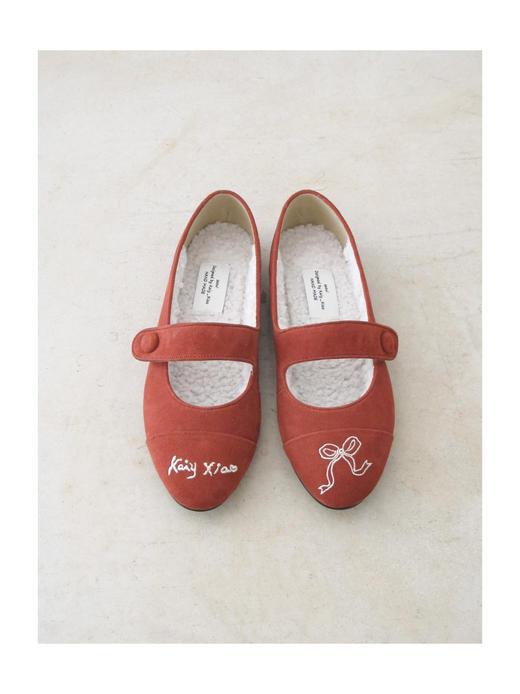 Kaiy Xiao 魔法学院系列  KAIYXIAO GIRL 绑带毛绒刺绣玛丽珍 商品图7