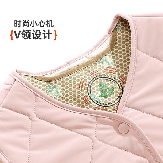 雅黛俪女士保暖马甲便捷开扣式V领马甲 商品图5
