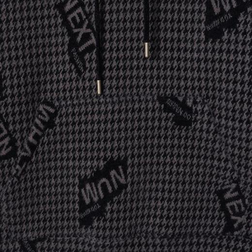 WY1298SDSA男士秋冬新款痞帅男装简约时尚撞色绒毛字母抽绳连帽卫衣百搭 商品图3