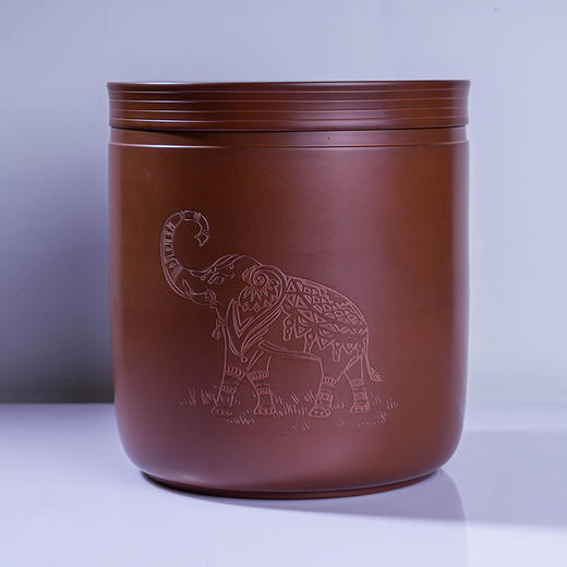 建水紫陶存茶罐 高密度 高目数 可存1提357克或200克茶饼 商品图0