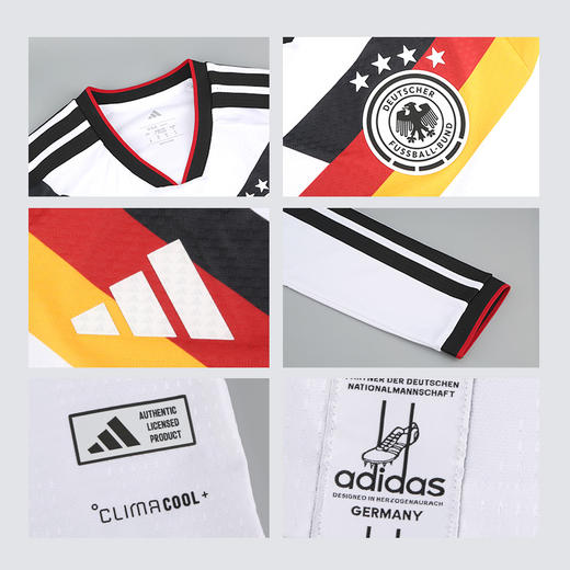 小李子阿迪达斯2026世界杯德国主场球员版长袖球衣成人男JM1336 商品图3