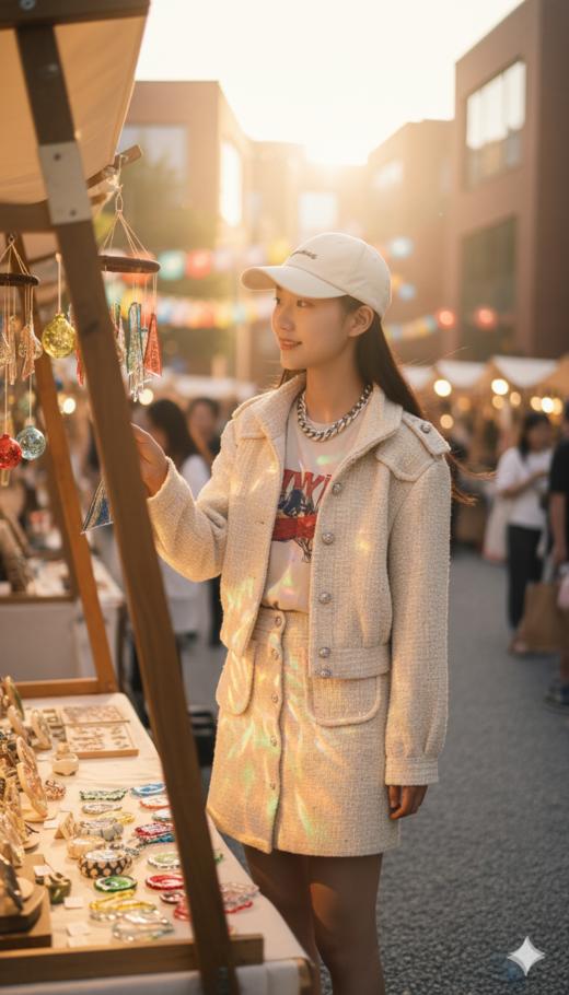 CN单排扣双口袋半裙 商品图4