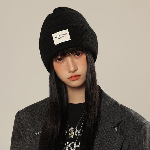 「DANMO羊毛韩系针织帽」舒适佩戴亲肤触感 耐用不变形 佩戴更舒适 甜美休闲 商品图4