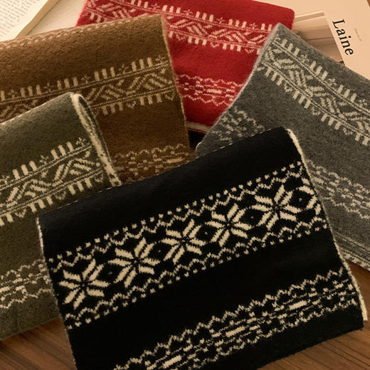 【轻柔亲肤❗️日常百搭】高级感围巾女2025年秋冬季韩系氛围感百搭加厚保暖圣诞围脖披肩。ja 商品图2