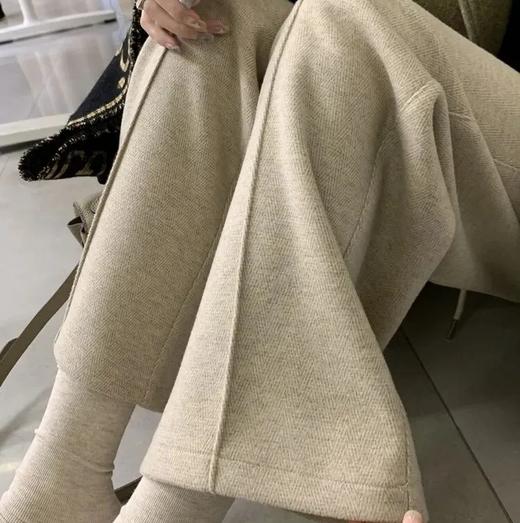 伊泺杉人字纹羊毛阔腿裤 ，人字纹、中线设计，更显瘦、更时髦【3-5天发货】 商品图4