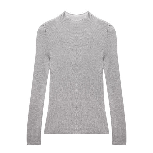 半高领抽条针织衫 | ESPRESSO衣尚 前中移针EAF603021S 商品图2