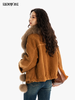 【门店同款】ENJOY冬季“游牧漫寻”焦糖奶茶皮草外套 167595157 商品缩略图3