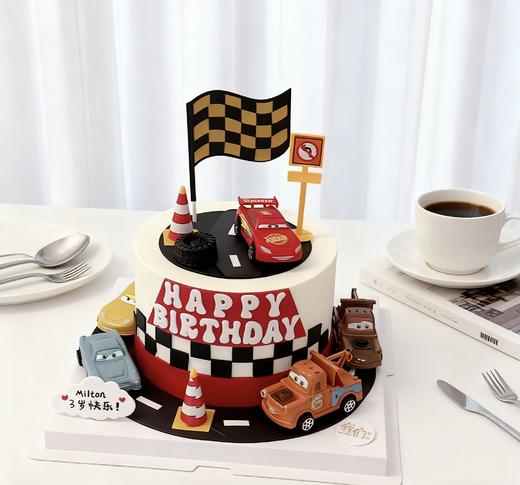 汽车总动员赛车卡通蛋糕-低糖处理无添加 商品图3