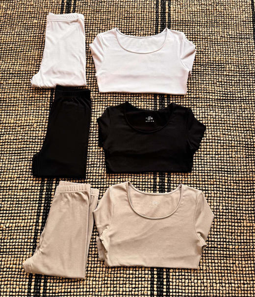 外贸单德绒发热羊毛保暖内衣套装女款 商品图0