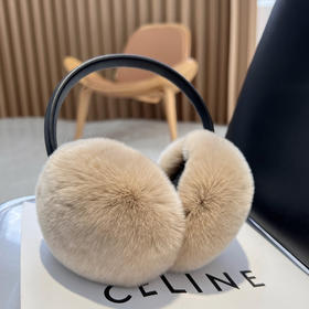 丁摩 韩国进口獭兔毛耳罩女秋冬保暖耳套耳包耳捂耳暖可伸缩5ZF-15614