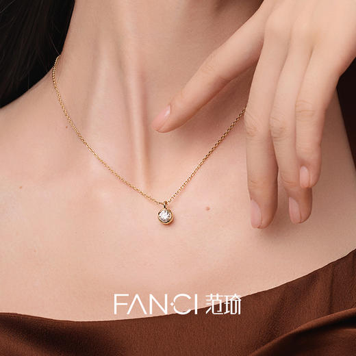 Fanci范琦【甜心巧克力系列】小甜巧项链简约925银锁骨链送女友生日礼物 商品图4