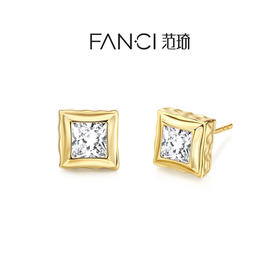 Fanci范琦【甜心巧克力系列】小甜巧耳钉925银经典简约耳饰 送女友生日礼物