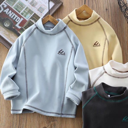 110-170膨体德绒保暖时尚拼接立领打底 马甲搭档 商品图0