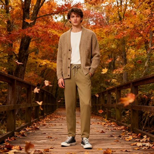 硬核七防羊绒蚕丝加绒休闲裤，遮肉显高不臃肿，轻松驾驭男神/女神范 商品图13