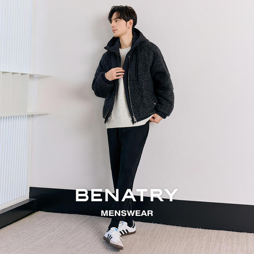 贝纳川羊毛连帽羽绒服ECT405136 商品图3