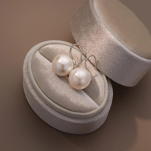 【宏艺珠宝】高跟鞋天然淡水·银s925珍珠耳饰 商品图3