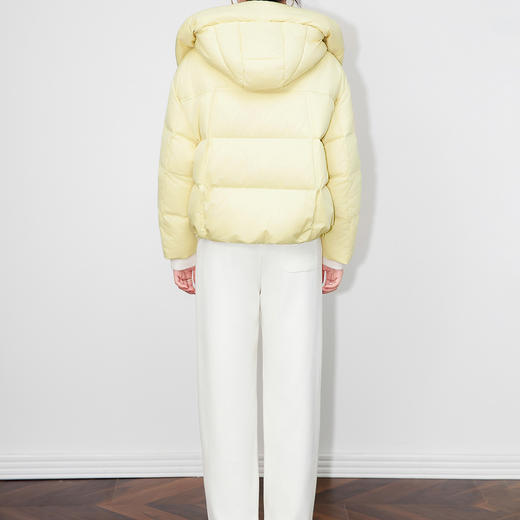 「高货wl」全新升级【铂金会员514/天猫699/差价185】(62923)洛诗琳90白鸭绒短款羽绒服2025秋冬保暖连帽加厚面包服 商品图3