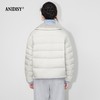 90白鸭绒云朵泡芙撞料翻领长袖单排扣短款羽绒服 商品缩略图3