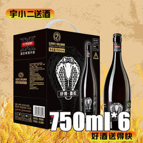 【啤酒】轩博·毒蛇精酿啤酒 原麦汁浓度12°P酒精度4.1%vol 750ml*6