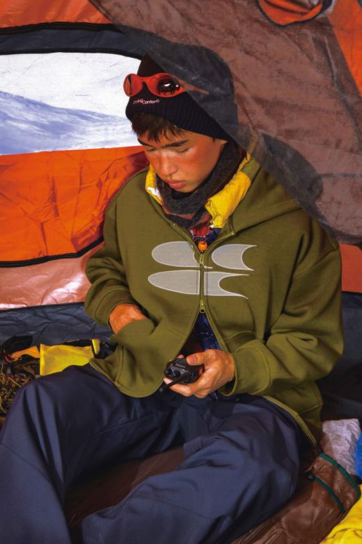 CryingCenter经典logo印花奥绒加绒连帽开衫卫衣外套男女款 商品图3