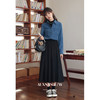 鹿向南「巴黎学院」法式高级感蓝色衬衫打底内搭长袖上衣女秋冬季 商品缩略图3